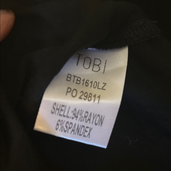 NWT Tibi V-Neck Thong Bodysuit Black Long Sleeve size small - Picture 4 of 7